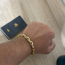 Conjunto Cadeado 10mm com Pingente São Jorge