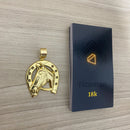 Conjunto Tijolinho 6MM + Pingente Ferradura Cavalo