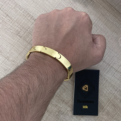 Bracelete Liso 10MM - Luxo
