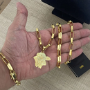 Conjunto Tijolinho 8MM + Pingente Boi Nelore