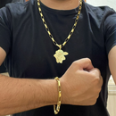 Conjunto Tijolinho 8MM + Pingente Boi Nelore