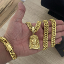 Conjunto Grumet 13MM + Pingente Jesus Cristo