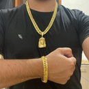 Conjunto Grumet 13MM + Pingente Jesus Cristo