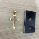 Conjunto Tijolinho 6MM + Pingente Cruz Vazado