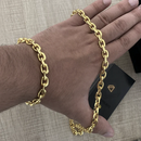 Conjunto Cadeado 8MM + Pingente Davi