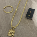 Conjunto Cadeado Duplo 10MM + Pingente Cavalo 3D