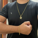 Conjunto Tijolinho 3 + Pingente CRF