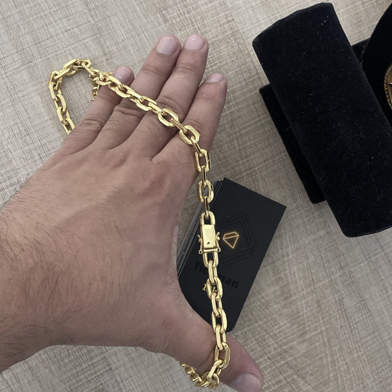 Cordão Cadeado 10MM Luxo