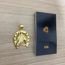 Conjunto Tijolinho Curto 6MM + Pingente Ferradura Cavalo