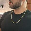 Cordão Cadeado 3MM Luxo