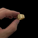 Anel de letra inicial Regulável