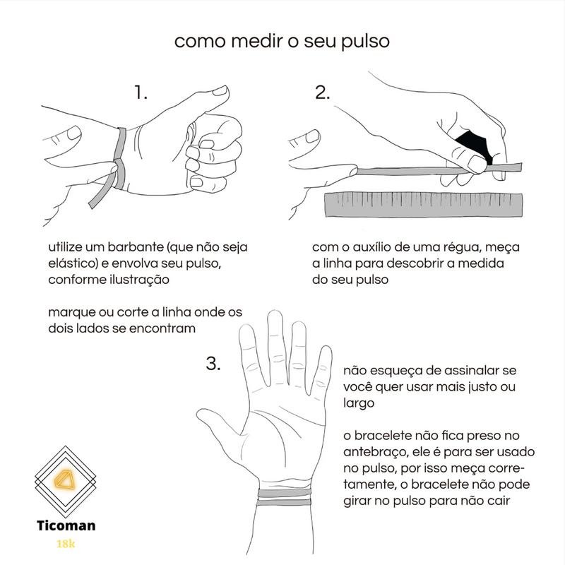 Pulseira Friso S 8MM - Luxo